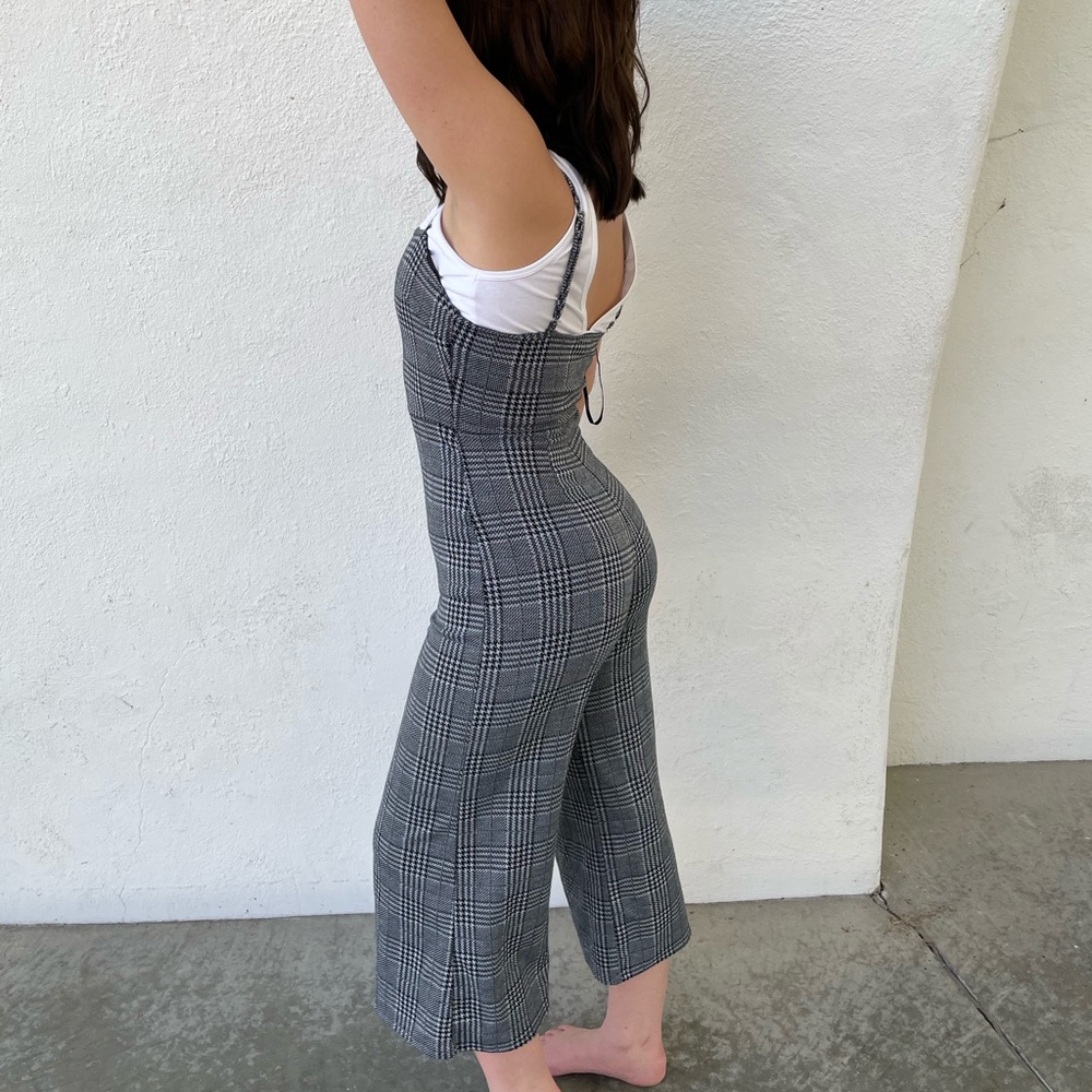 Forever 21 Houndstooth Jumpsuit